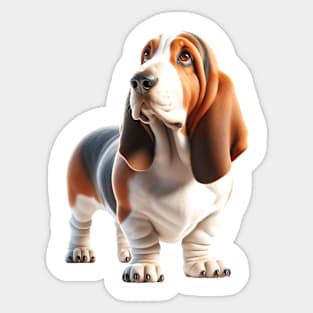 Basset Hound Sticker